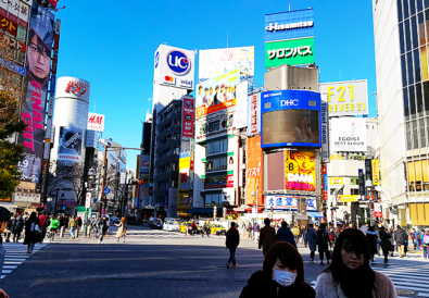 Shibuya Crossing - Tokyo on a budget