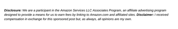 DISCLOSURE - Affiliate and Sponsored