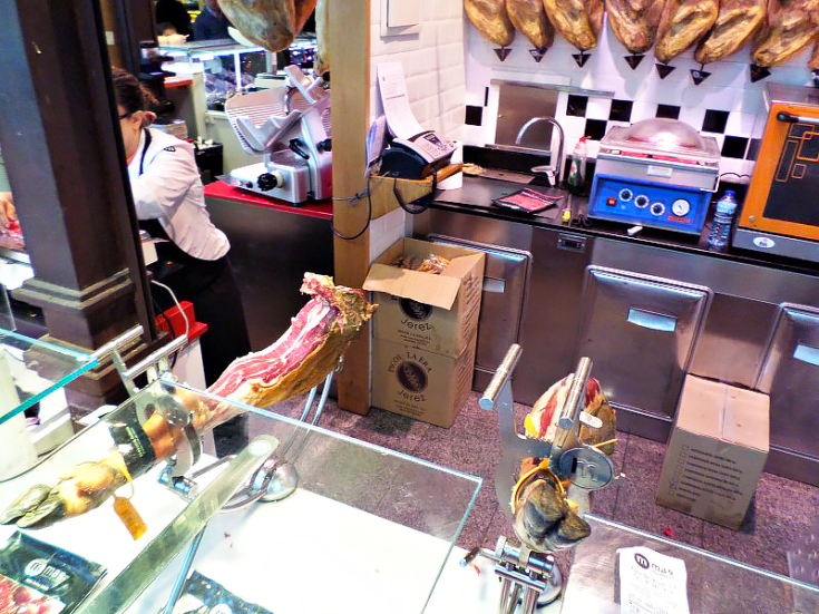 san miguel market madrid spain butcher