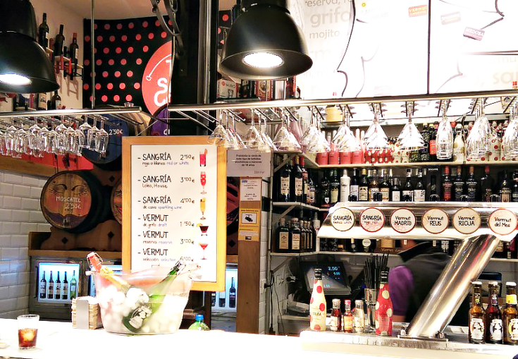 san miguel market madrid spain wine bar